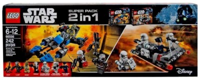 NEW* LEGO 66556 Star Wars Super Pack 2 in 1 with 75167 & 75166
