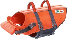 Outward Hound Granby Splash Dog Life Jacket, Orange, XL 33-44" 