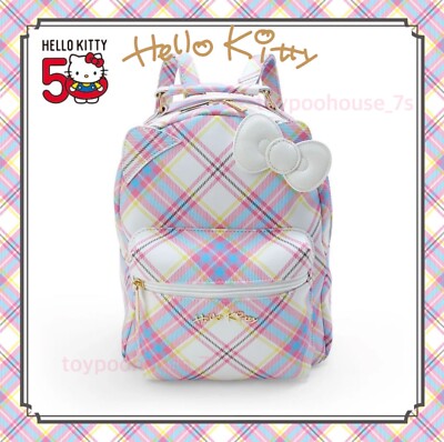 Sanrio Hello Kitty 50th Anniversary Tartan Mini Backpack Hello Kitty 50th Anniversary Tartan Mini | Mercari main image 3