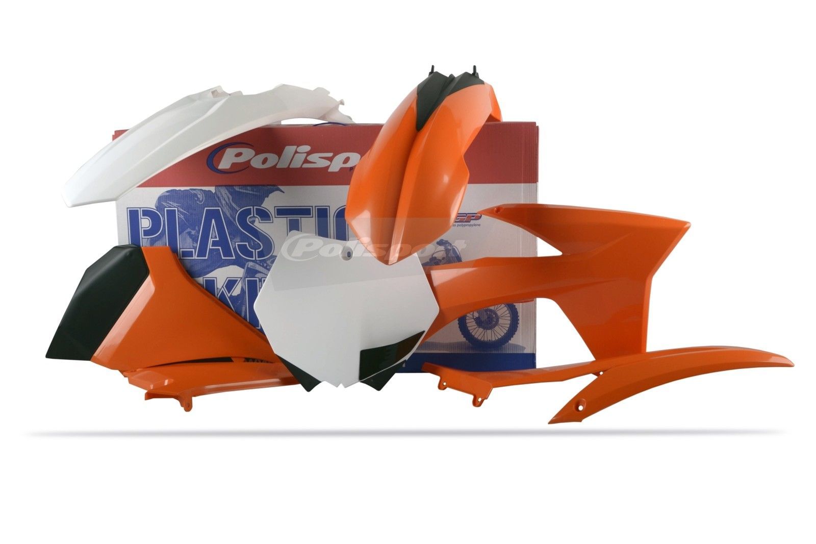 Kit plastiques Polisport KTM 125 250 SX 2012 pour remplacer les carénages cassés ou rayés