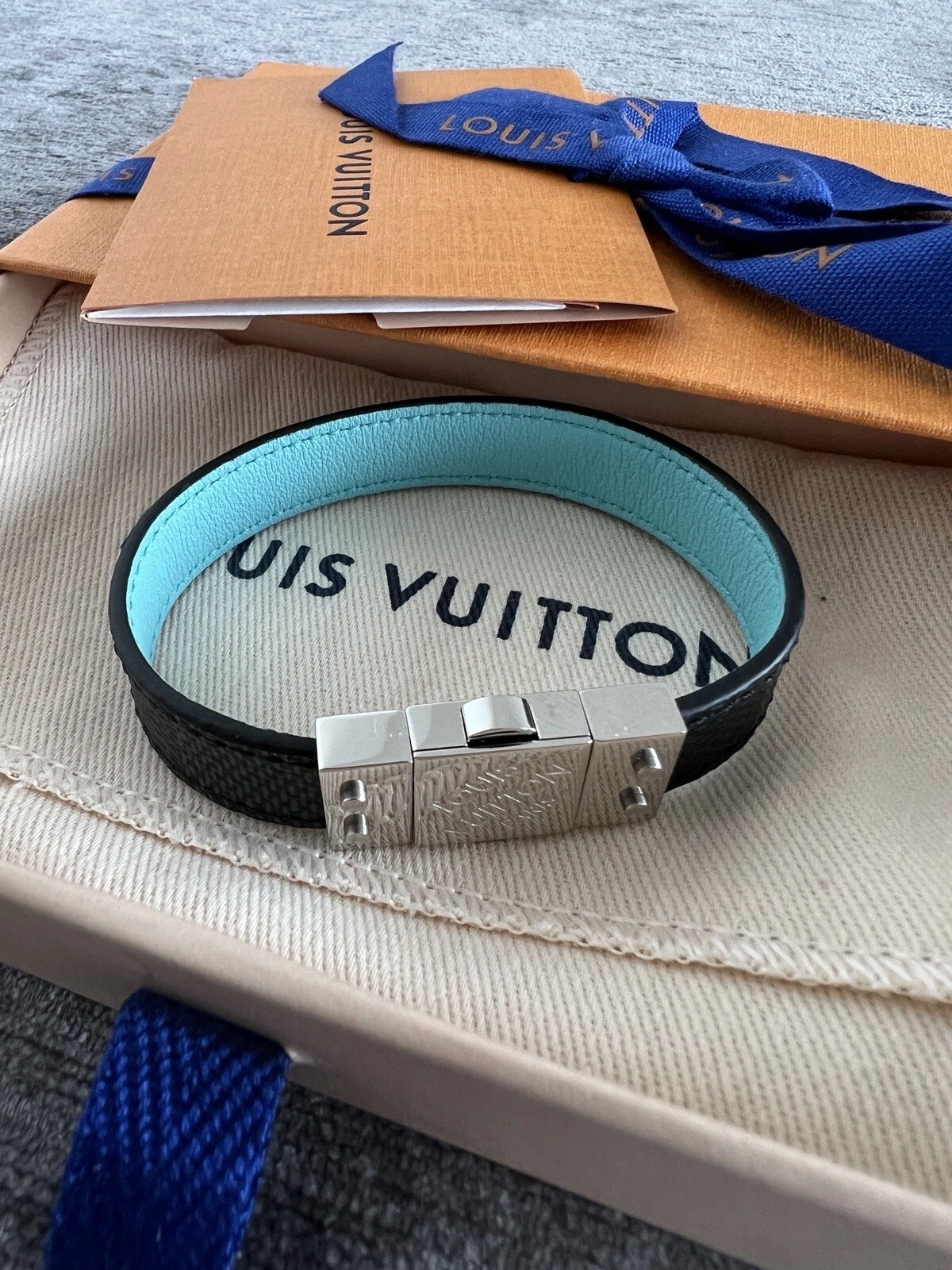 LOUIS VUITTON（LV） LOUIS VUITTON LV Bracciale Reversibile Damie 14 mm Taglia 19 (Esaurito!) M8035E