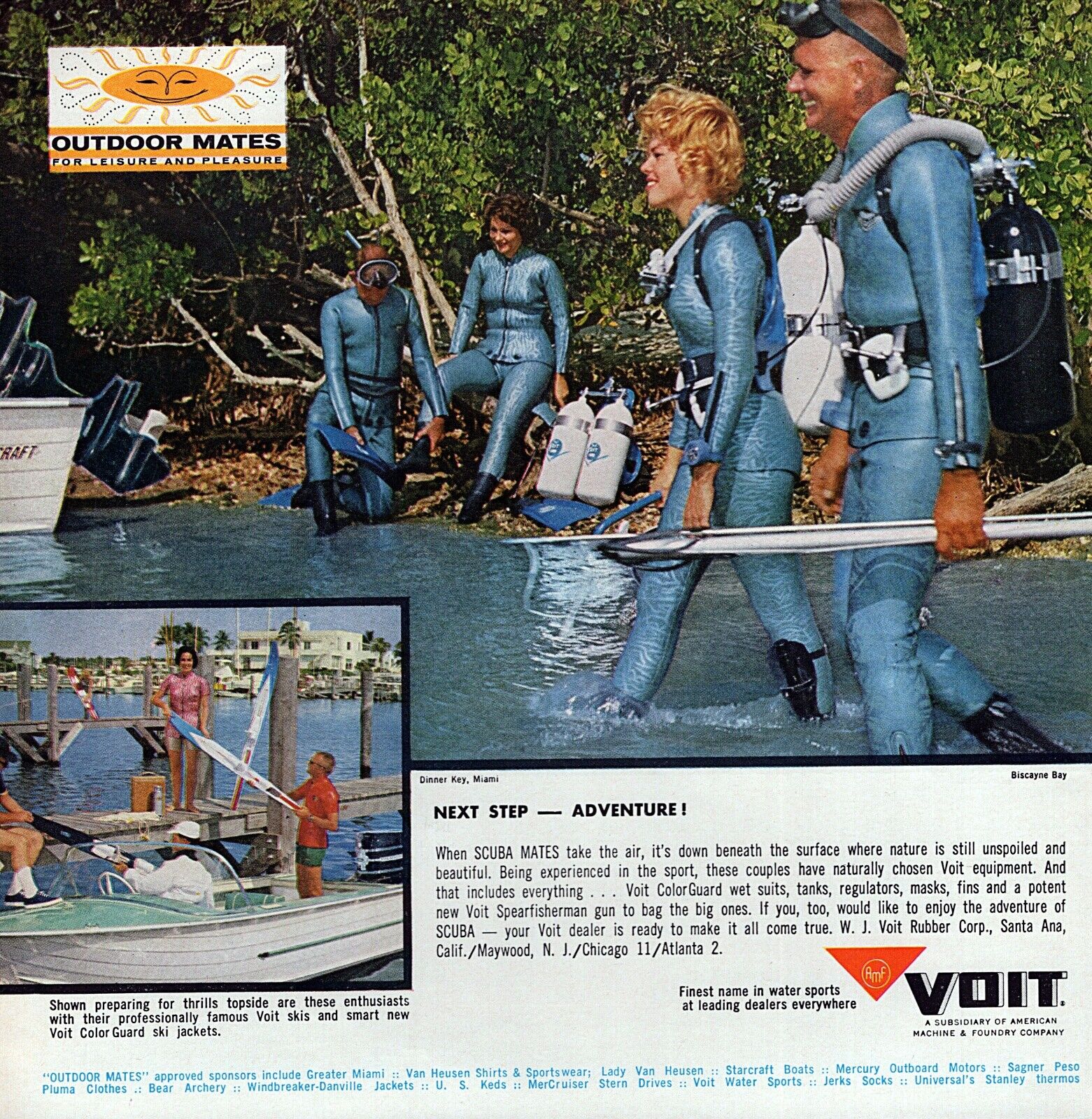 Mark heel fijn dorp 1964 Voit Scuba Mates Scuba Diving Original Color Print Ad | eBay