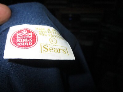 トップス SEARS KINGS ROAD Vintage 60s 70s Kings Road by Sears Blank Red T-shirt - Size