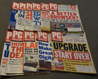 PC World Magazine 2005- vintage computing, camera, spyware, LOT OF 11