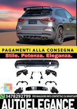 Diffusor Hinten GLA45 AMG mit Klemmen Schwarze f&uuml;r Mercedes Gla (H247 )