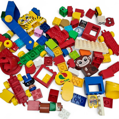 Duplo Steine Konvolut 1kg gemischte Bausteine Original Lego, Figuren, Autos gewaschen