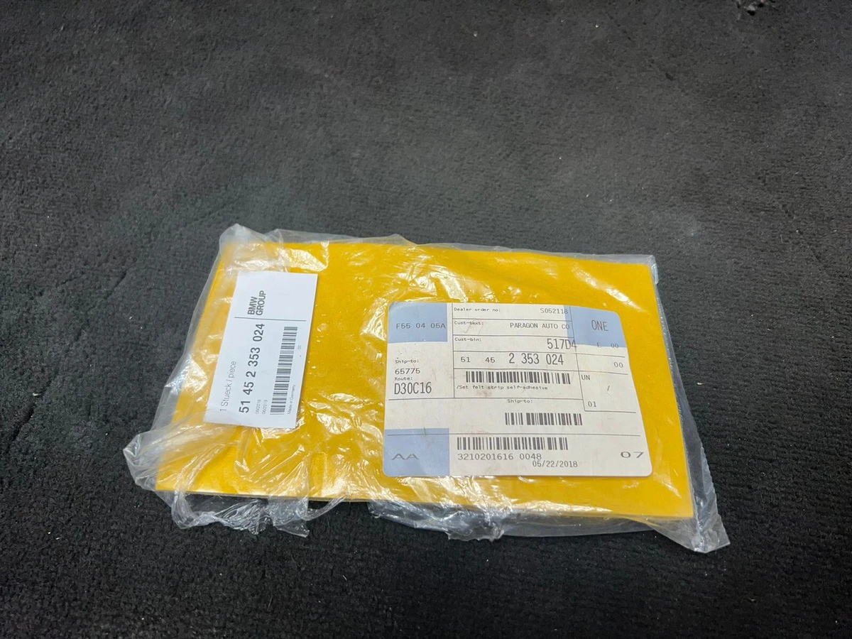 Genuine BMW MINI BMW I ROLLS-ROYCE Set Felt Strip Adhesive 