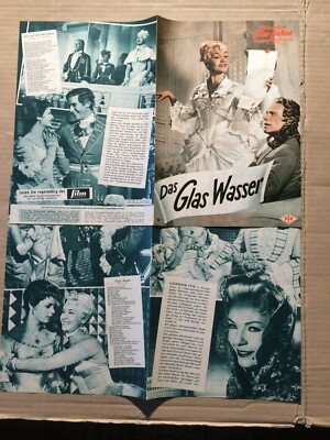 DAS GLAS WASSER - GRÜNDGENS / PULVER -ILLUSTRIERTE FILMBÜHNE 05310- FILMPROGRAMM