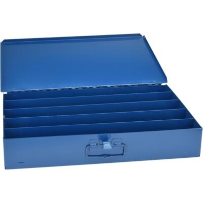 PRO SOURCE Steel 5-Compartment Box: 18-3/4  wide x 12-1/2  deep x 3  high