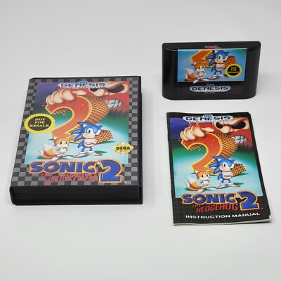 #ad #ad Sonic the Hedgehog 2 Sega Genesis CIB COMPLETE amp; TESTED $24.95