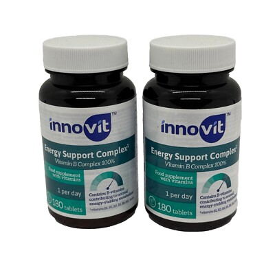 2x Innovit Vitamin B Complex Tabletten - 2x 180 Kapseln - Nahrungsergänzung 