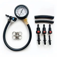 Fuel Pressure Test Kit - Quick Connected Fuel Injection Pump Pressure Tester Ga