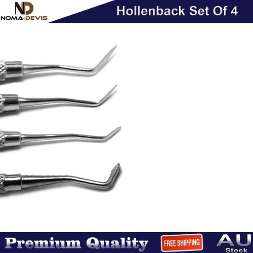 4PCS Dental Hollenback Wax Carver Amalgam Plastic Filling Restorative Instrument - Picture 4 of 4