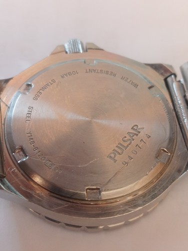 Pulsar (Seiko) Y148 8120 s/steel quartz watch vintage (Top) - Imagen 8 de 8