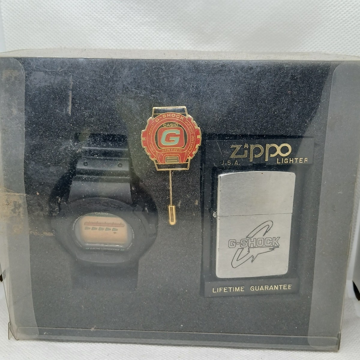 Vintage 1994 Collabration casio G-SHOCK + Zippo lighter NIb