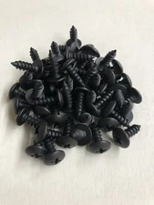 (50) #10 X 1/2 Black Oxide Sheet Metal Tapping Screw Wider head Truss 3/16 10x.5