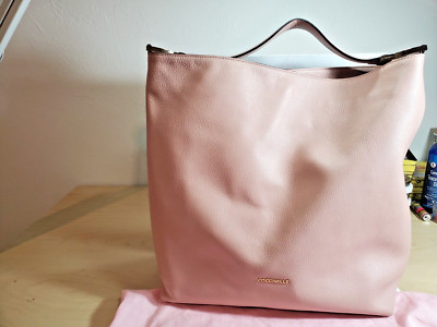 Coccinelle Womens Pink Leather  Top Handle Bag Handbag