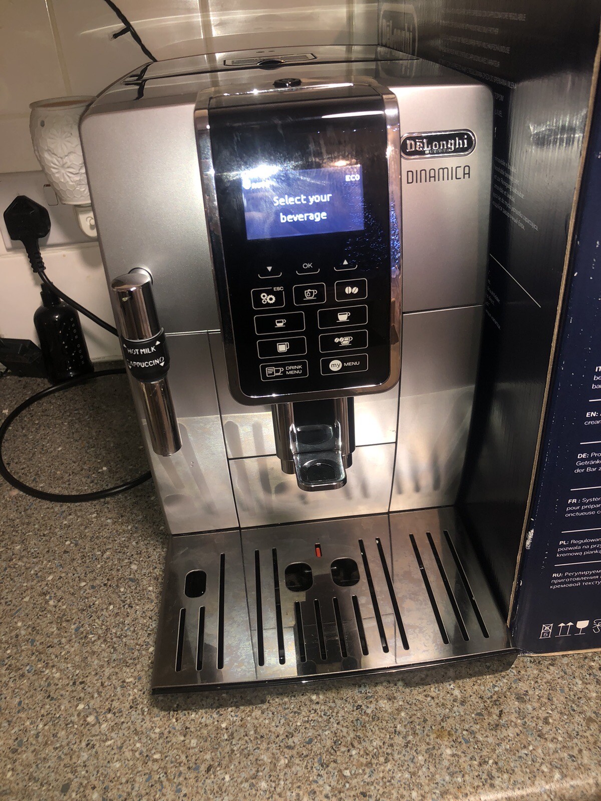 De'Longhi Dinamica Bean To Cup Coffee Machine ECAM350.35.SB Total 158
