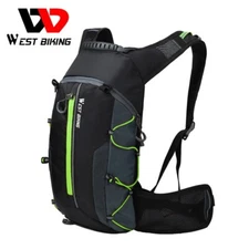 WEST BIKING Waterproof Cycling Hiking Hydration Pack Backpack Bag 10L Green