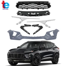Front Bumper Grill Grille Assembly+Front Bumper Cover For 2024 Chevrolet Trax