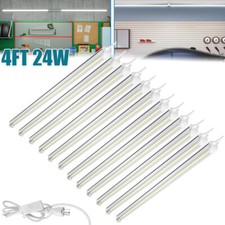 12 Pack 4FT LED Shop Light T8 Linkable Ceiling Tube Fixture 24W Daylight 6000K C
