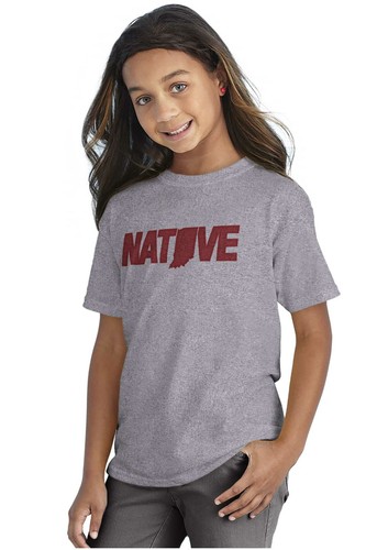 Indiana Native Indy IN Classic Souvenir Gift Youth Crewneck T Shirts Boy or Girl - Picture 3 of 9