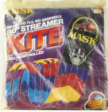 NEW VINTAGE READY TO FLY "MASK" CHARACTER 80" STREAMER SPECTRA STAR KITES