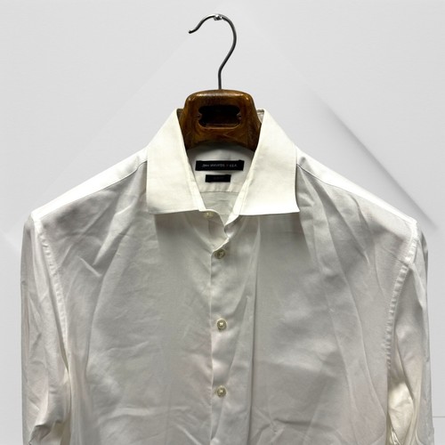 John Varvatos Shirt Mens 16 34 35 Long Sleeve Button Up Lilac White French cuff