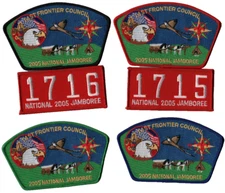 2005 Jamboree Last Frontier Council OK Set of 4 JSP Bdr (AR263)