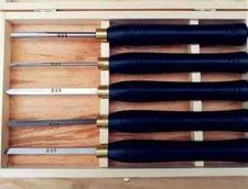 5pcs/set HSS Lathe Chisel Set Woodworking Turning Tool set HSS High Speed Steel