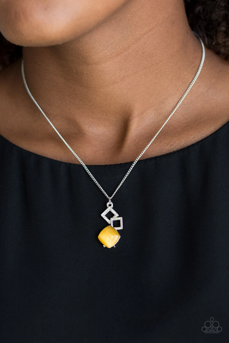 Yellow moonstone necklace paparazzi deals