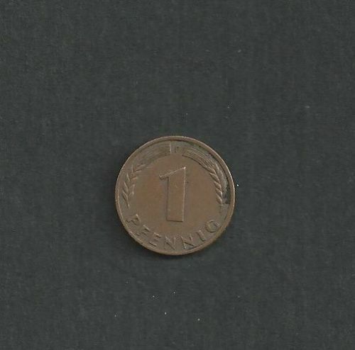 FRG 1 pfg. 1948 F, Bank of German Länder, ss - Picture 1 of 2