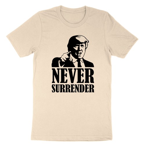 T-Shirt Never Surrender Unisex Trump Mugshot Trump Shot Wahl T-Shirt Trump 2024 - Bild 19 von 19