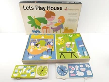 Vintage 1961 Large Colorforms Game Set LET'S PLAY HOUSE Complete & Clean RARE!