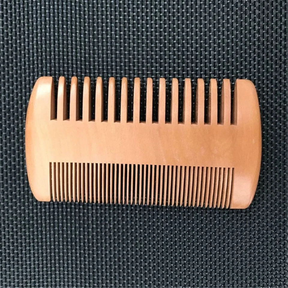 天然木质发刷 - 男士胡须护理抗静电梳刷头发工具 1 件 — 第 4/4 张图片