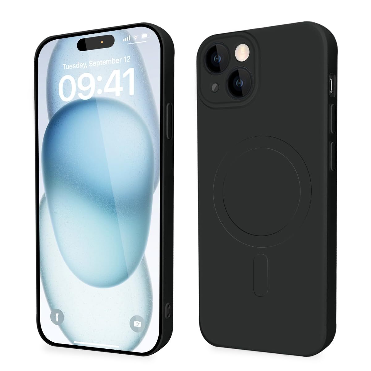 for iPhone 15 Case MagSafe Compatible Case Silicone Shockproof TPU Thin iP 2