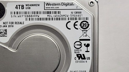 WD my passport 4TB WD40NMZW-59GX6S1 WXF1EB JAN 2019 USB 3.0 2.5 spyglass - Picture 2 of 7