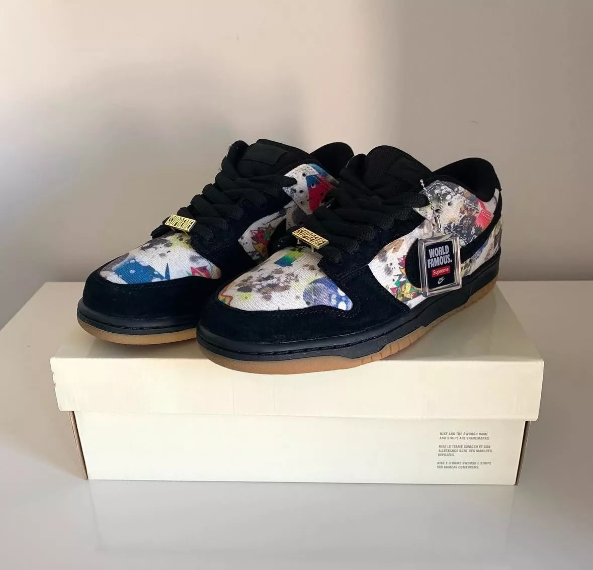 Nike SB Dunk Low SUPREME Rammellzee   UK 7,5