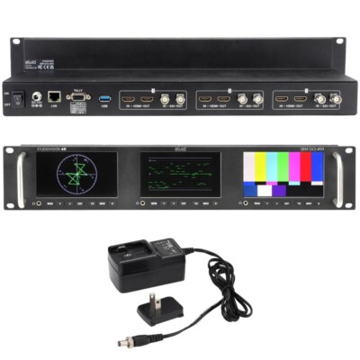 Triple 5'' Full HD Rackmount Monitor   Triple IPS Displays, HDMI & 3G-SDI Inputs