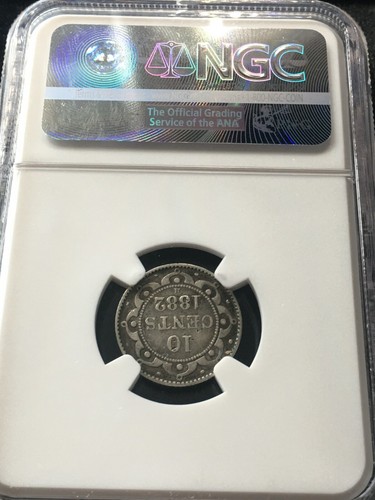 1882H NGC Newfoundland, ¢10 Ten Cent, **Fine Details** - Picture 10 of 10