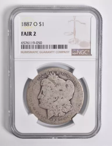 FAIR 2 1887-O Morgan Silver Dollar NGC Lowball Low Ball *4564