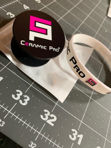 Ceramic Pro Phone Grip Finger Ring Holder & Rubber Bracelet Detailing Detail - 第 1/5 張圖片