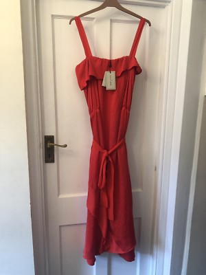 New By Malene Birger Orange Boho Silky Camisole A-Line Lux