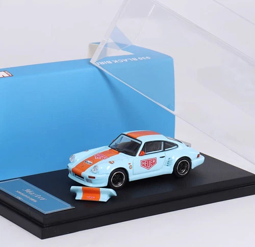 Master 1:64 HEC 911 930 Turbo Black Bird Sports Model Diecast Collect Car - Picture 17 of 18