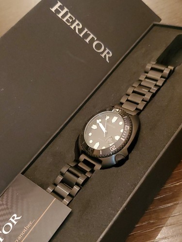 NUEVO-Heritor Automático Morrison 42MM Para Hombre Seiko NH35 Movimiento Titanio Reloj - Imagen 4 de 12