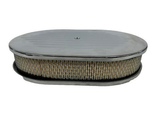 Mr Gasket 9156G Chrome Aluminum Air Cleaner, 5 1/8" Neck, 11.375 X 7.875 X 3" - Picture 6 of 8