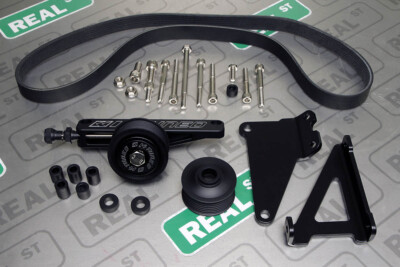 K-Tuned A/C P/S Eliminator Pulley Kit Black Universal K20A2 K20A3 K20Z1 K24A EP3