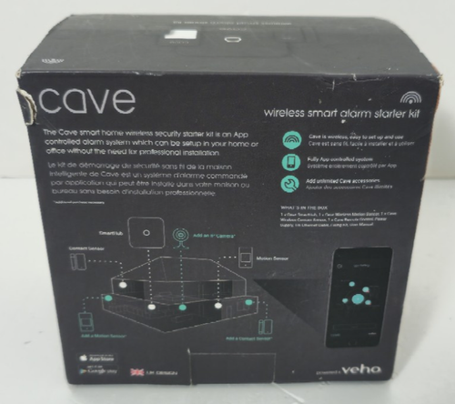 Veho Cave Smart Home Wireless Security Alarm System Starter Kit with Free App - Picture 4 of 10