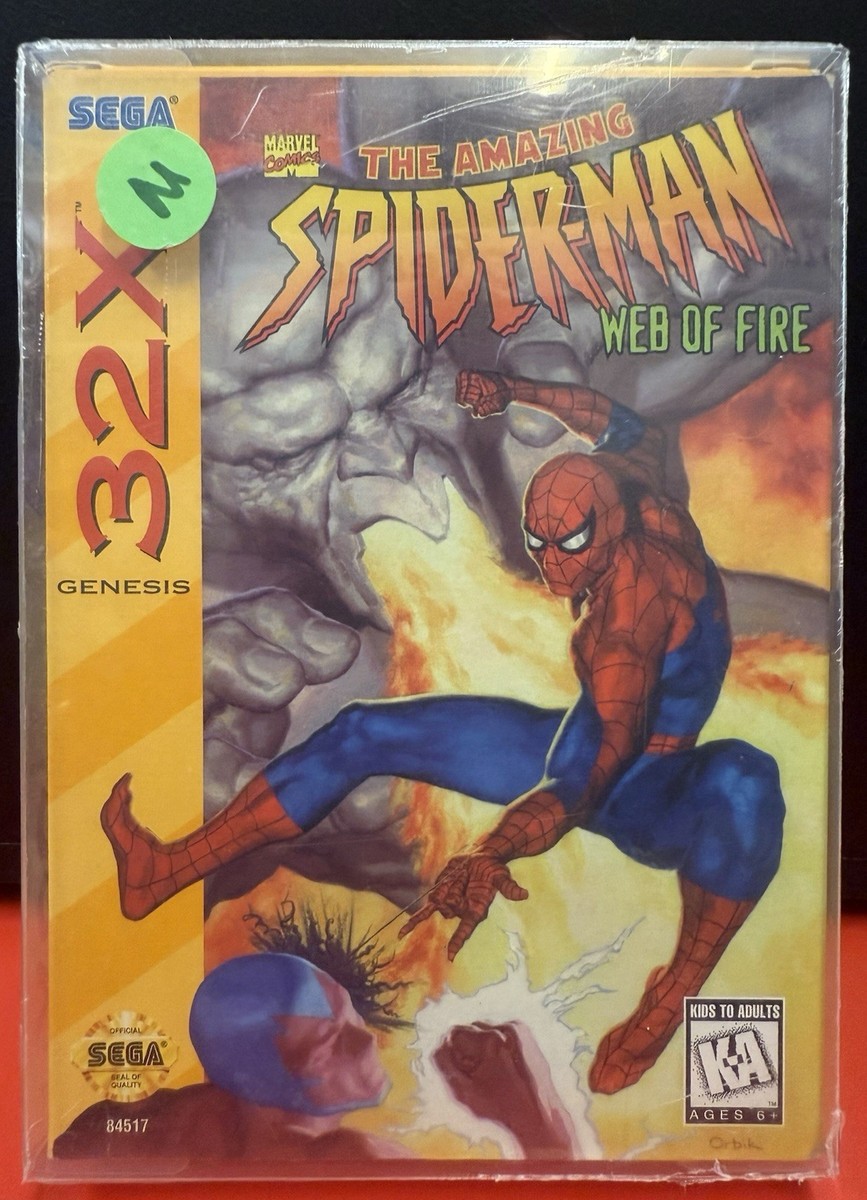 (レア)ManシングルCD19枚(1st〜7st)セット Sega 32x Spider-Man Web Of fire Super Clean, CIB, Registration