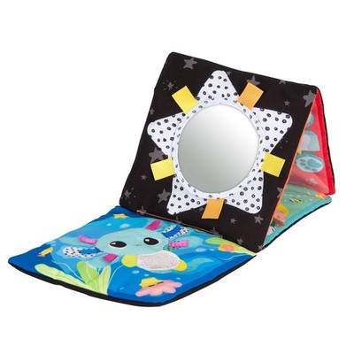 LAMAZE My First Friends Activity Mat, Double Sided Tummy Time Play Mat, High Con